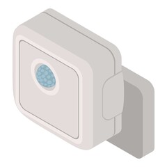 Poster - Alarm motion sensor icon. Isometric of alarm motion sensor vector icon for web design isolated on white background