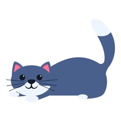  Feline cat playful icon. Cartoon of feline cat playful vector icon for web design isolated on white background