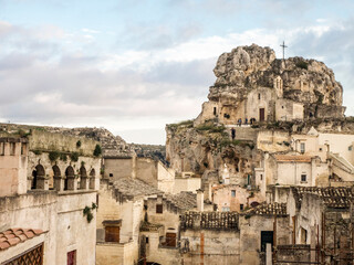 Poster - The Roman Catholic church of Santa Maria de Idris, cut into the rock in Matera.