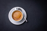 Fototapeta Mapy - Closeup of a cup of coffee 