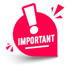 Fototapete - Vector Illustration Important Information Sign