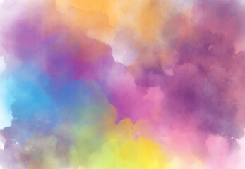 Wall Mural - abstract watercolor digital art painting soft focus for texture background