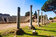 Theater, Ostia Antica Archaeological Site, Ostia, Rome Province