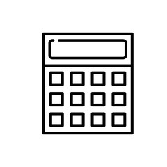 Poster - Calculator icon in trendy flat design