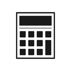 Poster - Calculator icon in trendy flat design