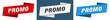 promo banner. promo ribbon label sign set