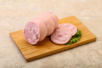 Natural ham with two slices