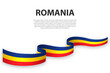 © magr80 - Waving ribbon or banner with flag of Romania