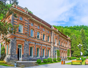 Canvas Print - The mansion in Historic Park, Borjomi, Georgia.