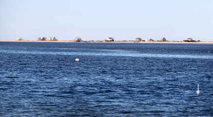 Wall Mural - North Beach Island and Cottages at Chatham, Cape Cod