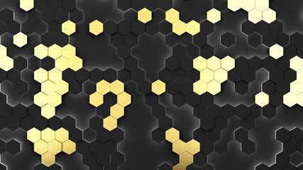 Wall Mural - Abstract hexagonal background