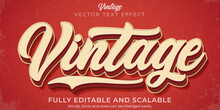 Retro, Vintage Text Effect, Editable 70s And 80s Text Style