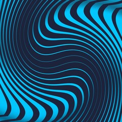 Wall Mural - Geometry abstract background with stripes. Curved lines.