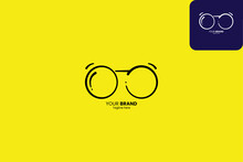 Eyeglasess Logo, Spectacles Logo, Simple Logo, Easy To Remember And Can Be Seen Well Even From A Distance, Prefect To Your Brand Fashion Or Eye Services