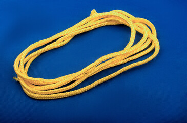 cotton rope on a uniform background