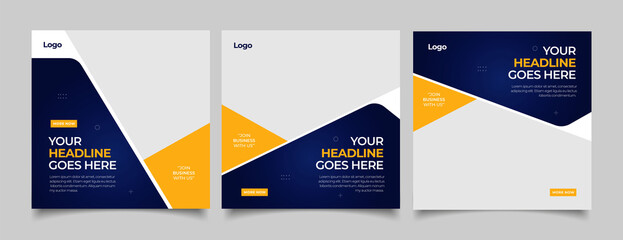 headline banner for social media post template