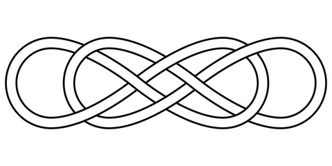 Poster - Double knot infinity sign vector double infinity logo tattoo