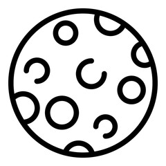 Poster - Planet asteroid icon. Outline planet asteroid vector icon for web design isolated on white background