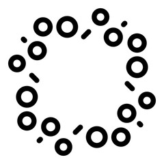 Poster - System asteroids icon. Outline system asteroids vector icon for web design isolated on white background