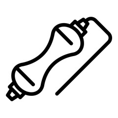 Poster - Fusible resistor icon. Outline fusible resistor vector icon for web design isolated on white background