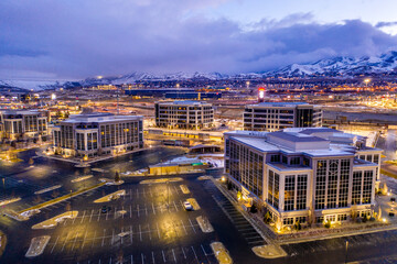 Wall Mural - Silicon Slopes Lehi Utah in Winter 8