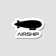 Poster - Simple Airship sticker icon