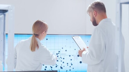 Wall Mural - professional team of scientists is working on a vaccine in a modern scientific research laboratory. 