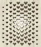 Fototapeta  - wooden pattern with heart shapes