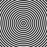 Fototapeta Przestrzenne - Optical illusion background. Psychedelic striped black and white backdrop. Vector