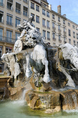 Fontaine Bartholdi fountan, Place des Terreaux