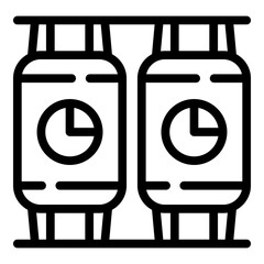 Poster - Pasteurization tank icon. Outline pasteurization tank vector icon for web design isolated on white background