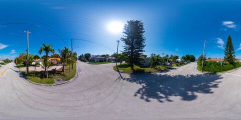 Wall Mural - 360 photo Miami Beach neighborhoods in Surfside single family homes