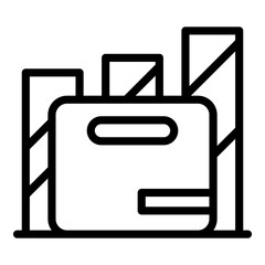 Poster - market research icon. outline market research vector icon for web design isolated on white backgroun