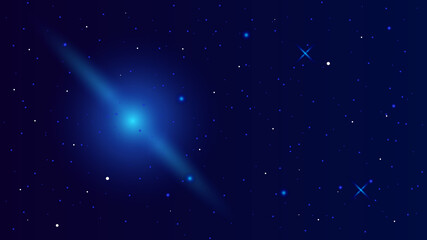 Aufkleber - Galaxy background .  Starry night sky . 
