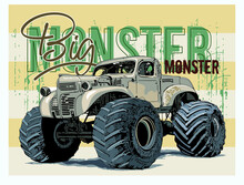 Big Monster Pictures Vector Illustration For Your T Shirt Or Your Idea
