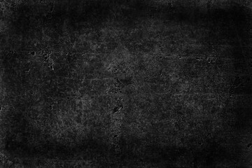 black old wall cracked concrete background / abstract black texture, vintage old background