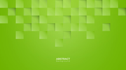 Poster - Abstract modern square green background. Pattern geometric texture. vector art illustration