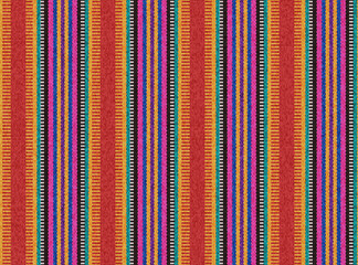 Wall Mural - Blanket stripes seamless vector pattern. Background for Cinco de Mayo party decor or ethnic mexican fabric pattern with colorful stripes. Serape design.