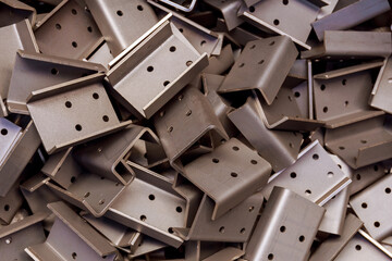 sheet metal product after processing on a bending machine. Precise bending of metal products