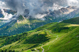 Fototapeta Góry - Alps mountain near Fellhorn, Bavaria Germany