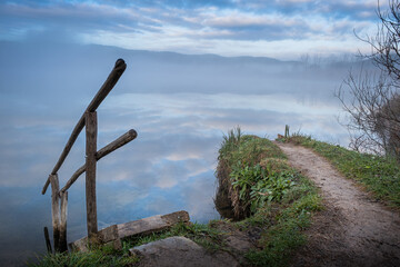 Canvas Print - Massa Marittima, Accesa Lake - Grosseto, Tuscany, Italy