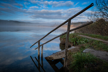 Canvas Print - Massa Marittima, Accesa Lake - Grosseto, Tuscany, Italy