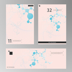 Poster - Data science concept. Future technology concept. Business people. Wireless communication. Global network connection. Modern technology concept
