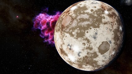 planets and galaxy, science fiction wallpaper. beauty of deep space. billions of galaxy in the unive