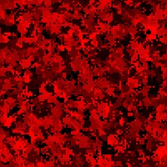Canvas Print - abstract pixel texture with squares for banner, card, web or textile prints