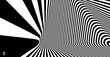 © Login - The geometric background by stripes. Black and white modern pattern with optical illusion. 3d vector illustration for brochure, annual report, magazine, poster, presentation, flyer or banner.