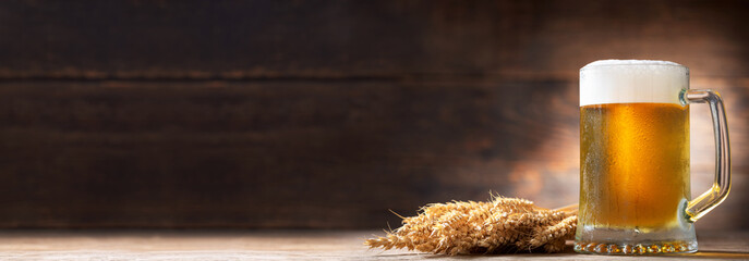 Poster - Mug of beer and wheat ears