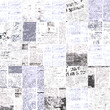 © Olga - Newspaper paper grunge newsprint patchwork seamless pattern background