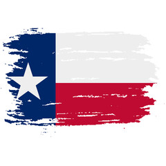 Texas grunge, damaged, scratch, vintage and old. Lone star state flag. Texas grunge flag with a texture. Symbol of the independent spirit of the state of Texas