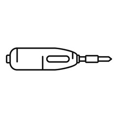Poster - Soldering instrument icon. Outline soldering instrument vector icon for web design isolated on white background